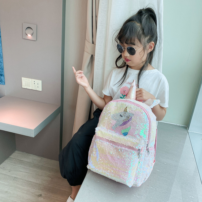 Sequin Unicorn Backpack Pink S - đánh giá và giá Fashion Backpack Women