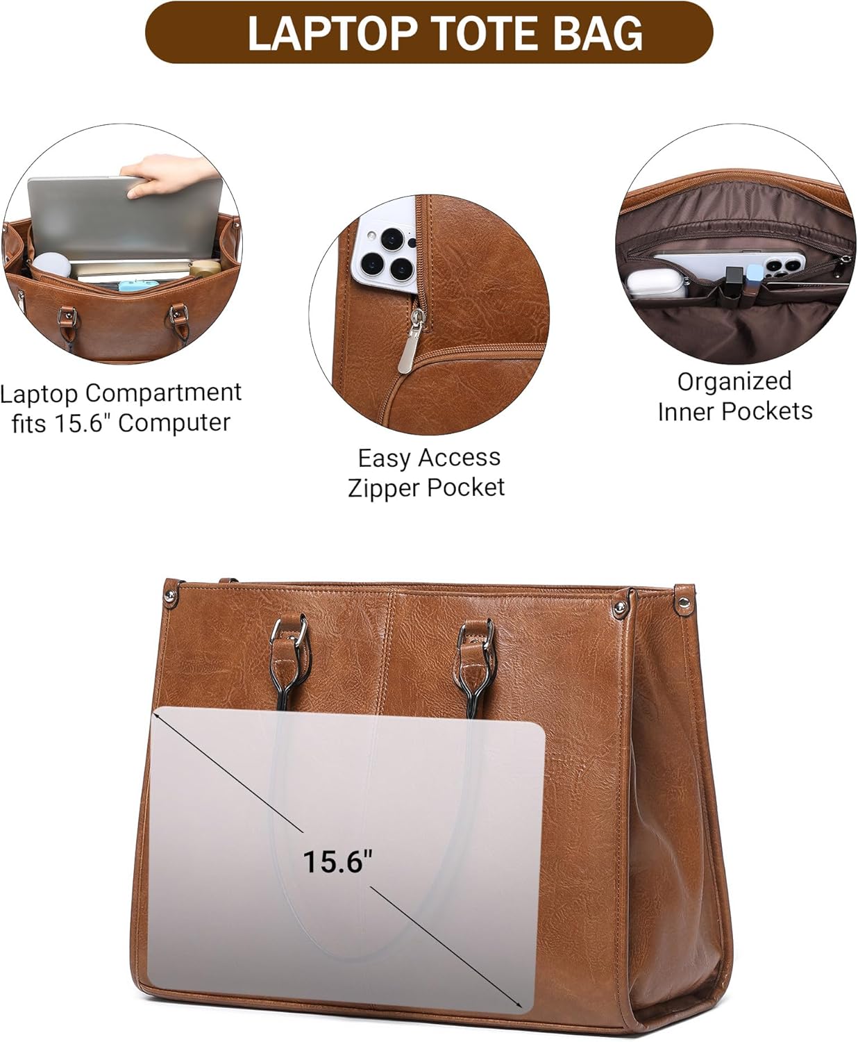 2 in 1 Laptop Tote Bag with In - đánh giá và giá Laptop Backpack 15.6
