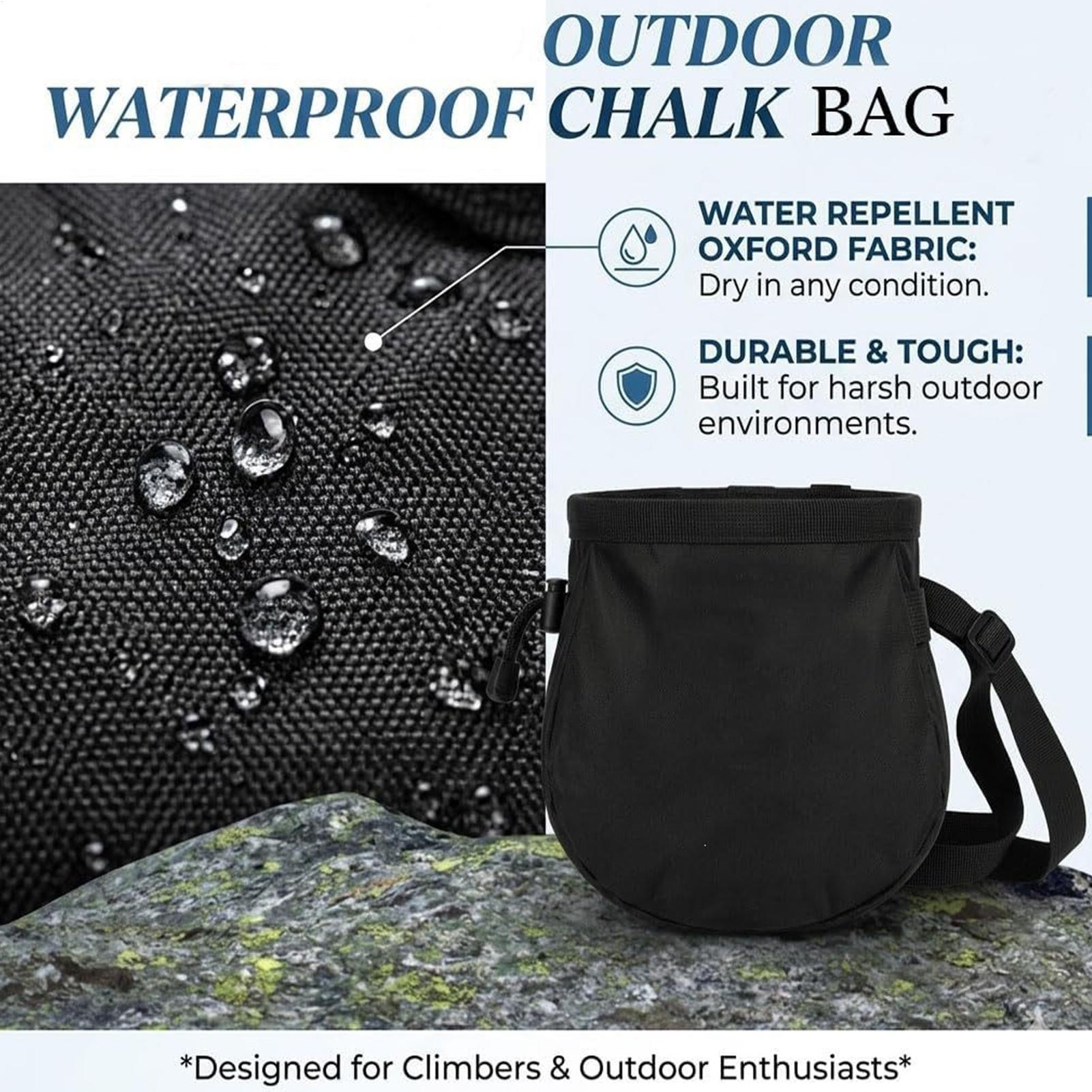 Rock Climbing Chalk Bag Waterp - đánh giá và giá Drawstring Gym Bag
