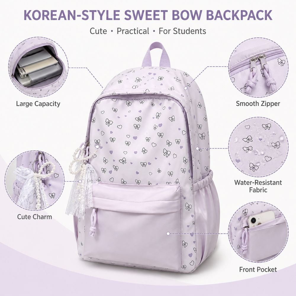 Casual Large Capacity Student  - đánh giá và giá Fashion Backpack Women