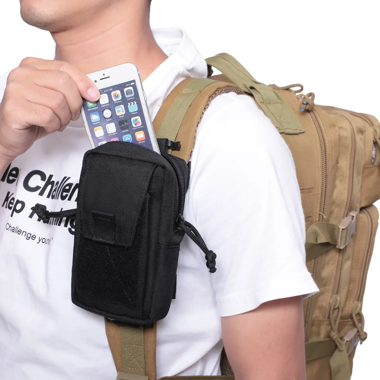 Molle Backpack Strap Phone Hol - đánh giá và giá Backpack Insert Organizer