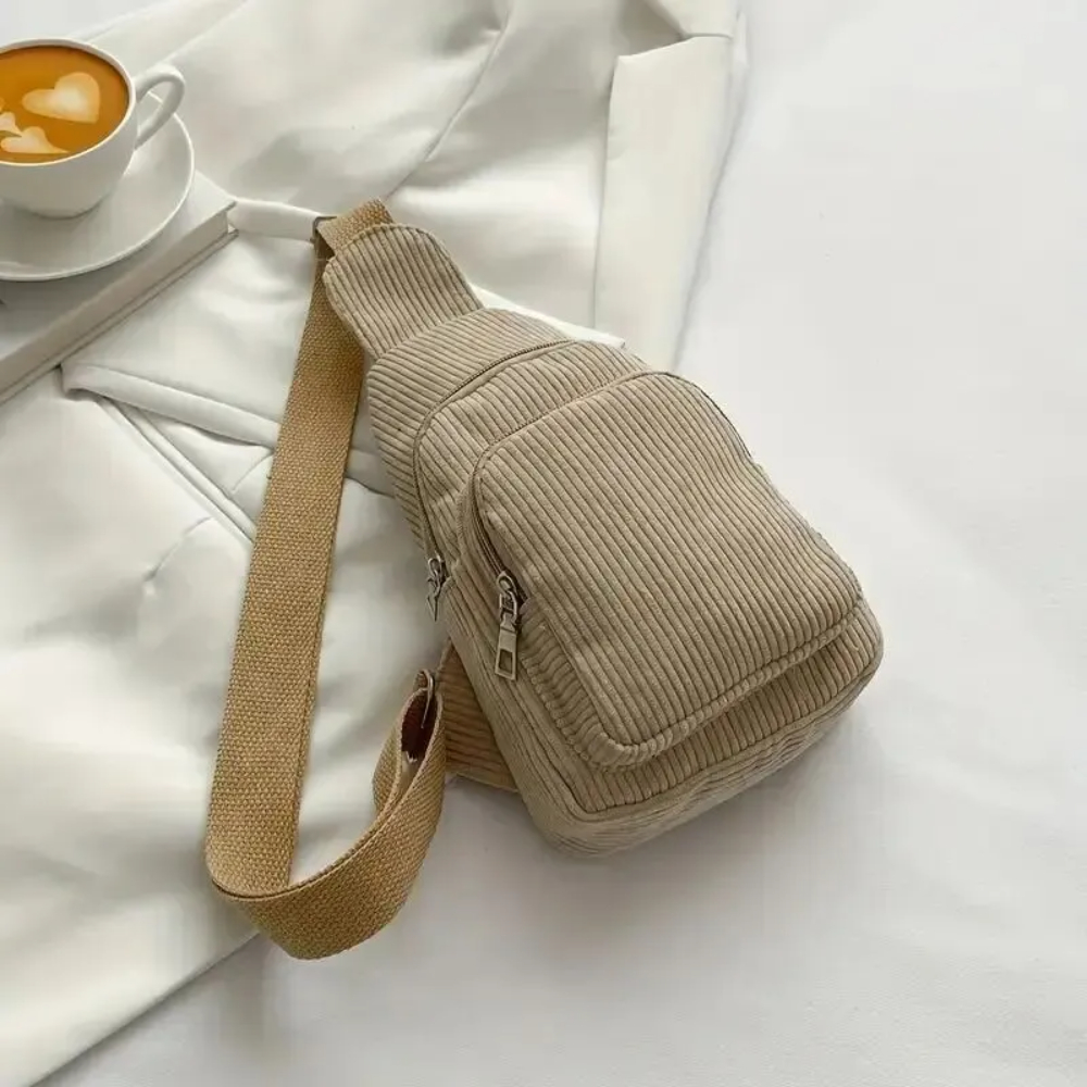 Vintage Corduroy Crossbody Bag - đánh giá và giá Mini Backpack Purse