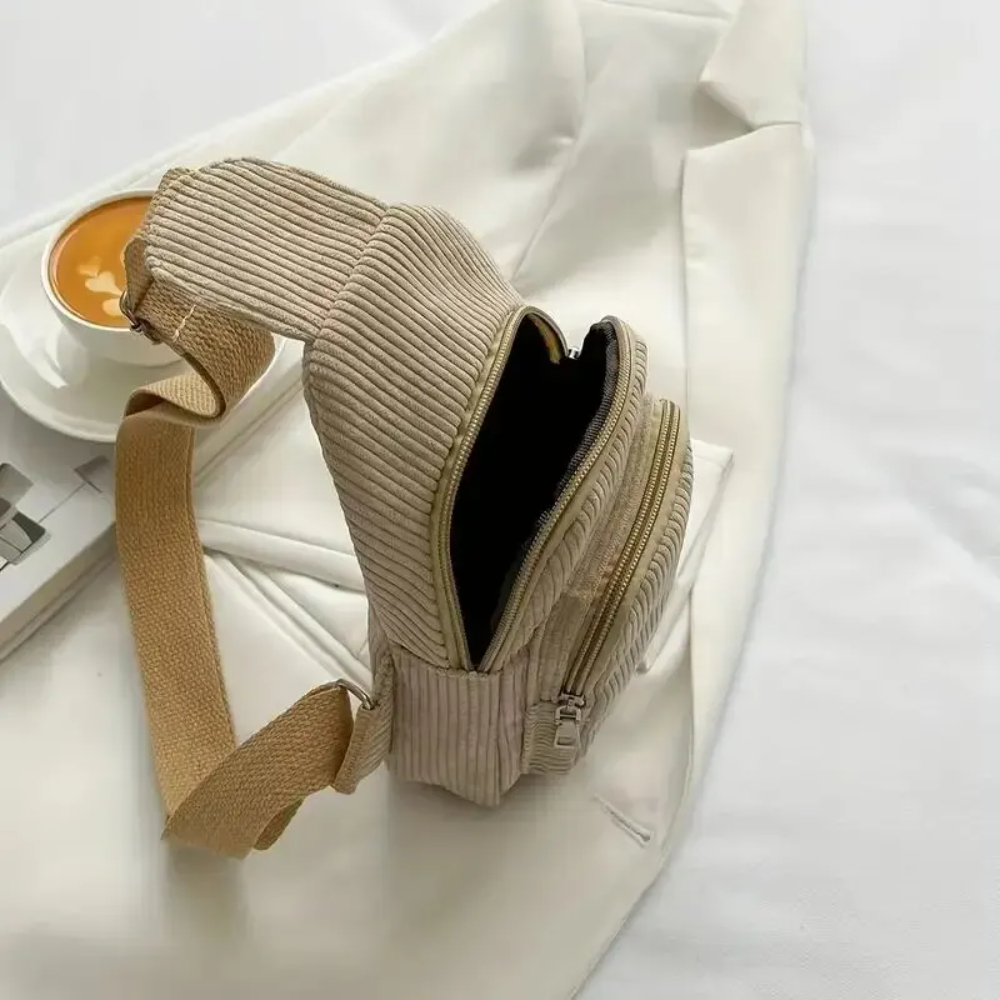 Vintage Corduroy Crossbody Bag - đánh giá và giá Mini Backpack Purse