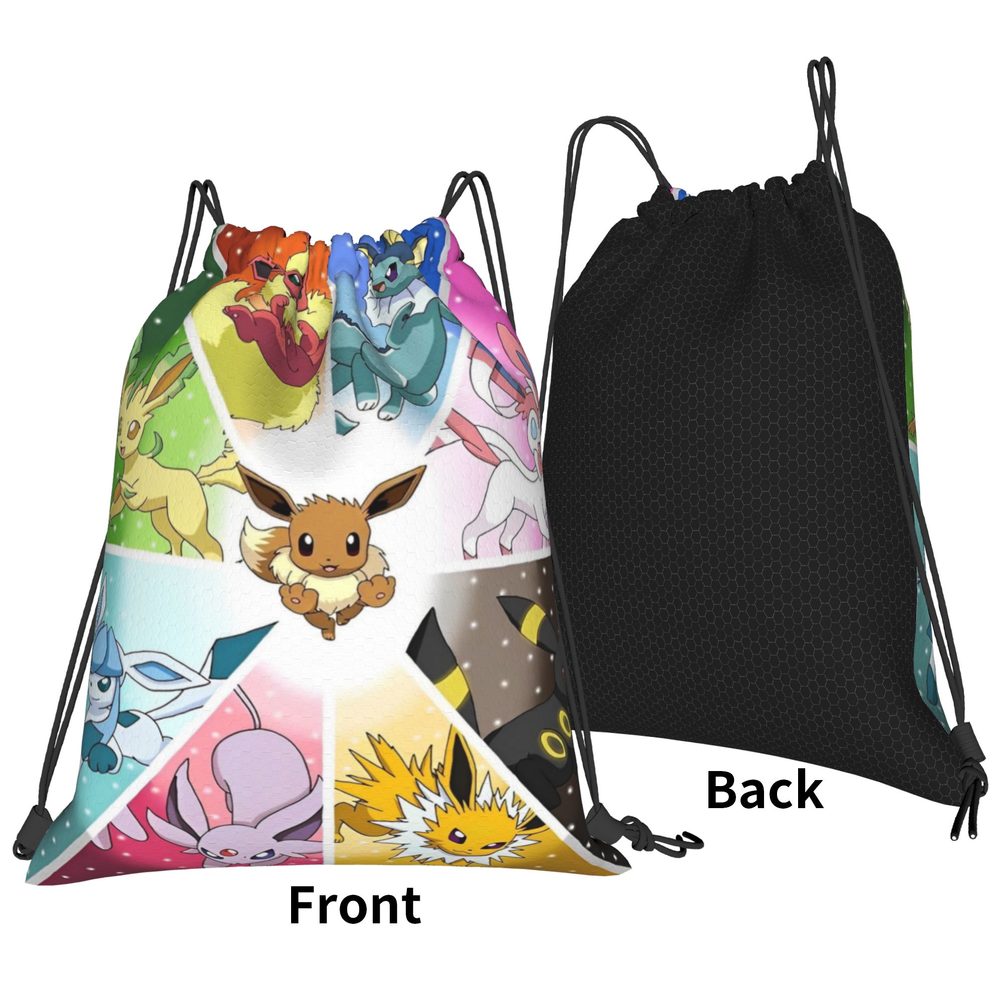 90s Anime Poke-Mon Drawstring  - đánh giá và giá Drawstring Gym Bag