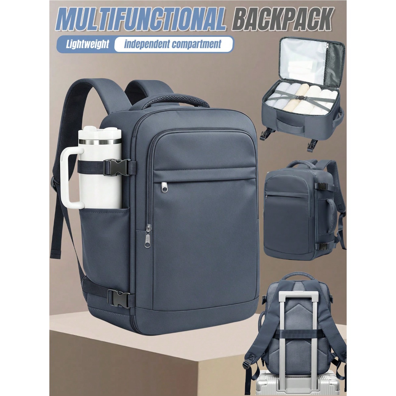 Lightweight Large Capacity Tra - đánh giá và giá Laptop Backpack 15.6