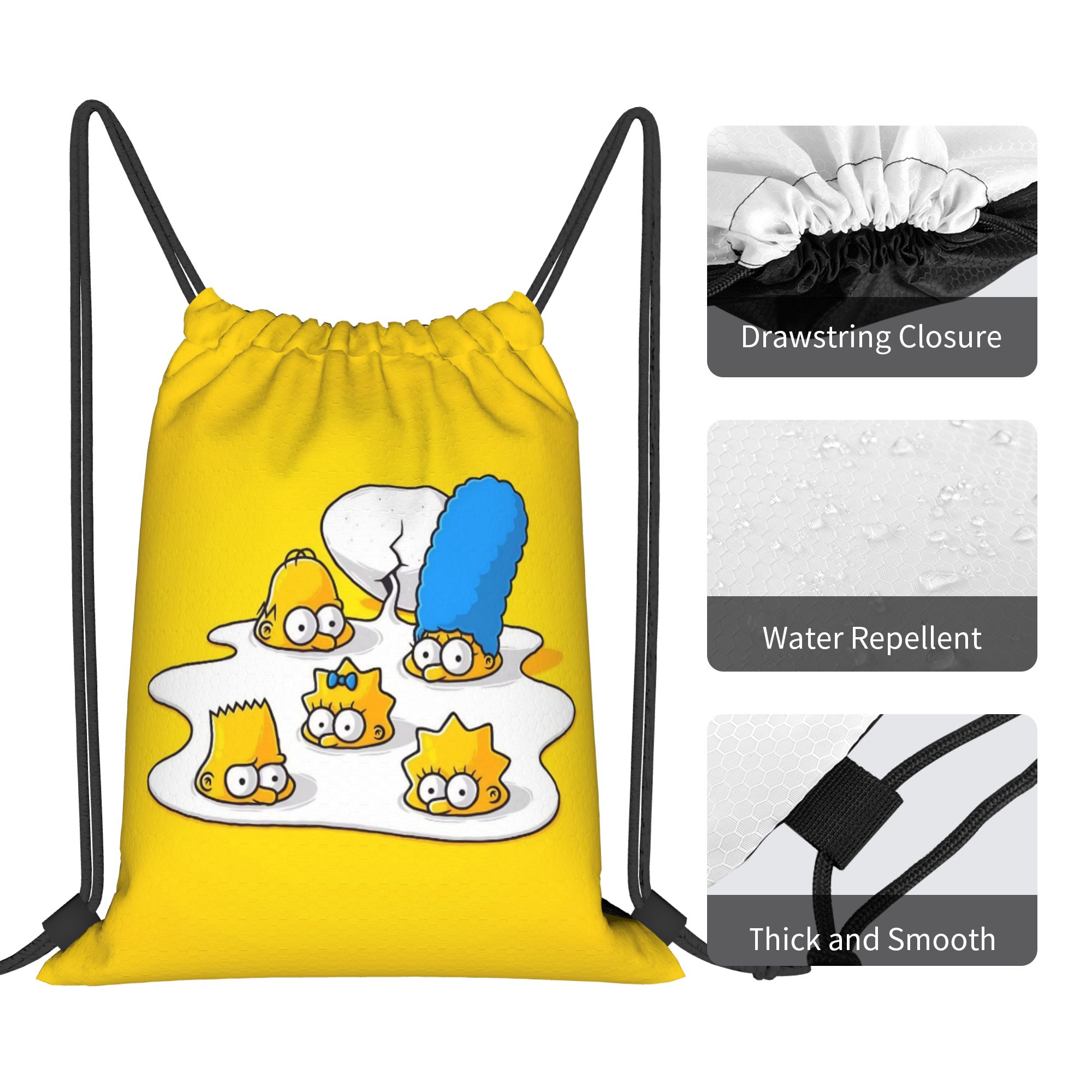 Simpsonsed Cartoon  Drawstring - đánh giá và giá Drawstring Gym Bag