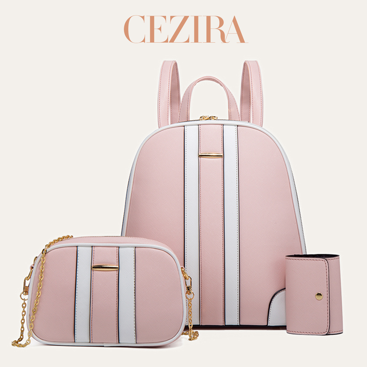CR Fashion Stripes Patchwork B - đánh giá và giá Fashion Backpack Women