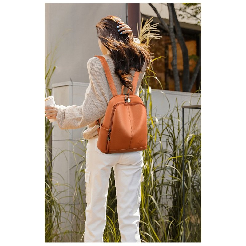 New Korean Soft pu Leather Lar - đánh giá và giá Travel Backpack Anti Theft