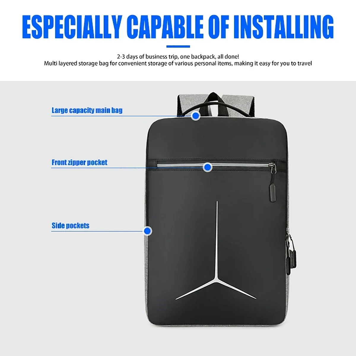 Fashion Anti Theft USB Waterpr - đánh giá và giá Travel Backpack Anti Theft